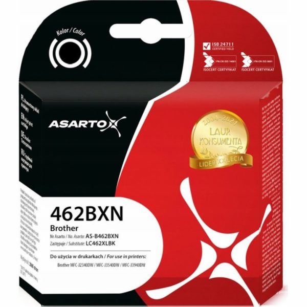 Asarto Inkoust Inkoust Asarto pro Brother 462BXN | LC462X...