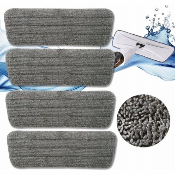 NoName Plochá vložka do mopu 42x14 cm 4 kusy