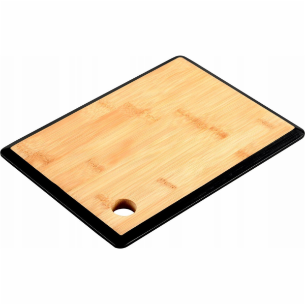 Kesper Cutting Board Bambusové prkénko s rukojetí, černé