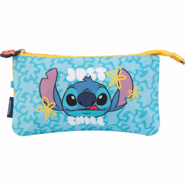 Disney Penál Stitch Tropical - 3přihrádkový penál
