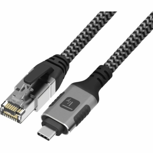 Techly Síťový kabel USB-C na Gigabit Ethernet RJ45 1m