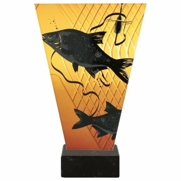 Victoria Sport Monochromatická skleněná trofej na mramoro...