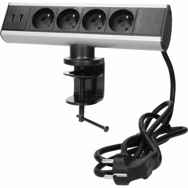 Orno Nábytková zásuvka s montážním držákem, USB nabíječko...
