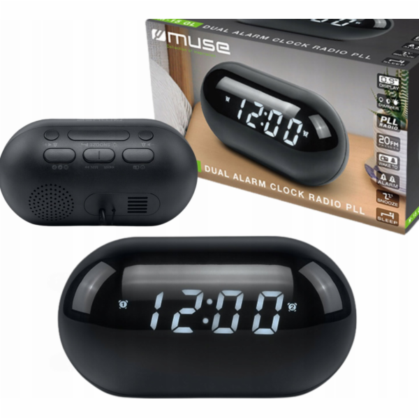 Muse Rádiový budík M-15 GL