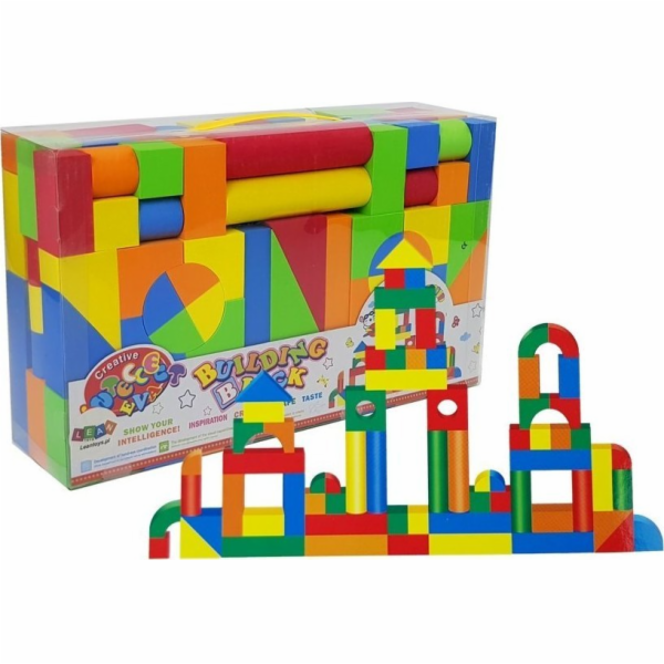 LeanToys Pěnové stavebnice 131 dílků LEAN Toys
