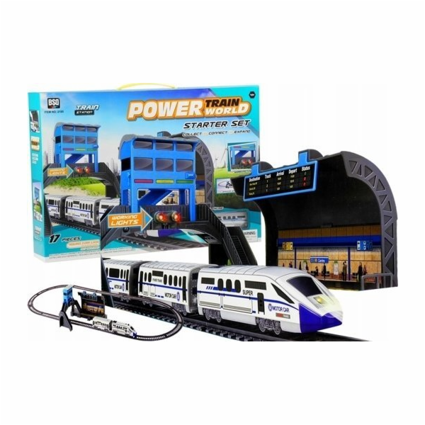 LeanToys Bateriový vláček 244 cm + vagónek LEAN Toys