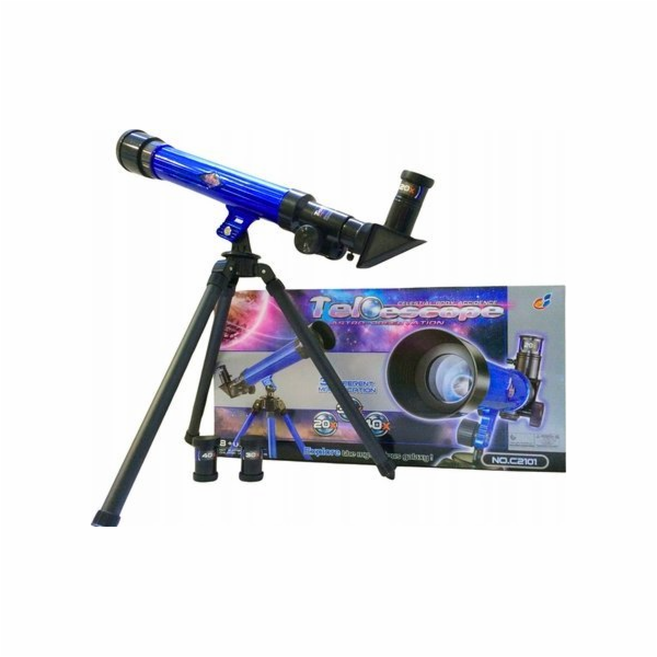LeanToys Vzdělávací dalekohled se stativem, zvětšení 20x ...