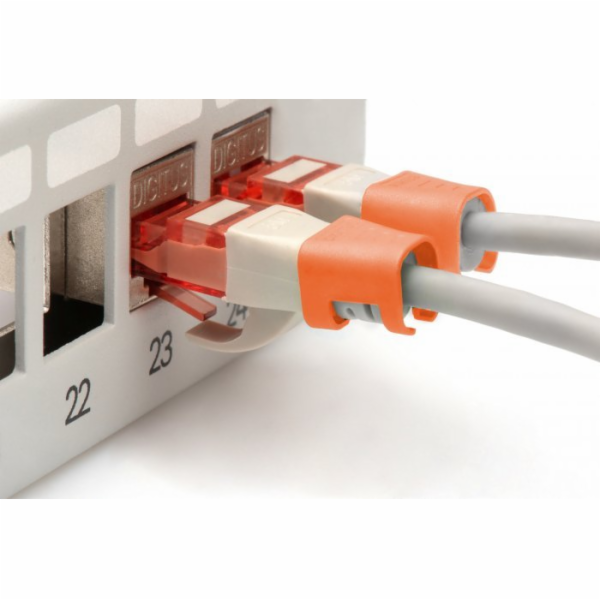 Digitus DIGITUS Farbclips für Patchkabel 100Stk. Pomerančový