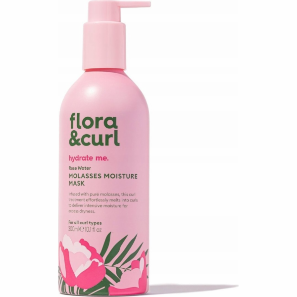 NoName FLORA&CURL_Modrý vlasový krém s růžovou vodou a me...