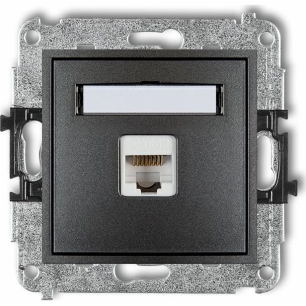 Karlik MINI Jednoduchá počítačová zásuvka 1xRJ45 kat. 5e ...