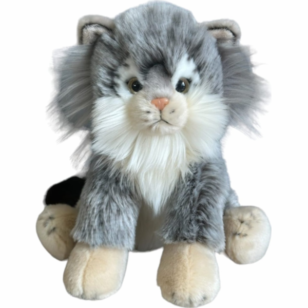 Dubi Plyšový medvídek Maskot kočka Manul sedící 28 cm, mě...