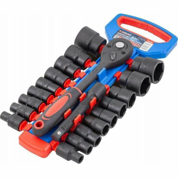 Forsage Socket set 1/2 20 ks. (s ráčnou a prodlužovacím n...