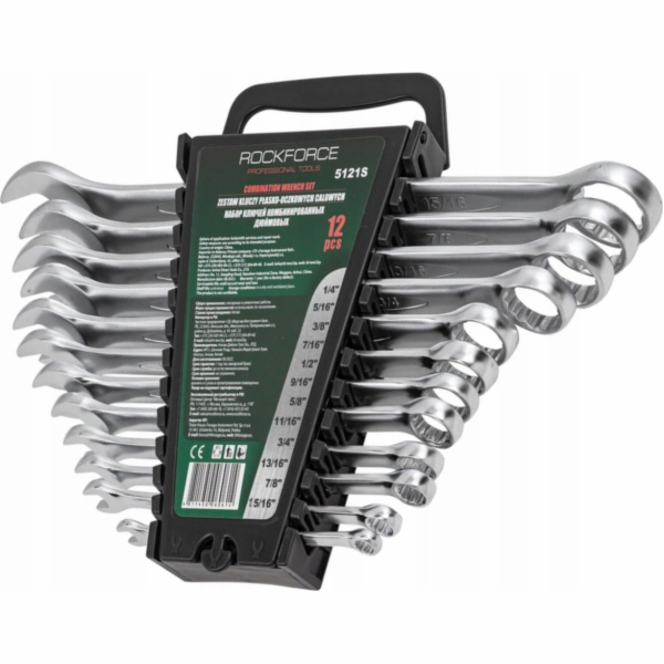 Rockforce Sada 12 otevřených klíčů Super Drive