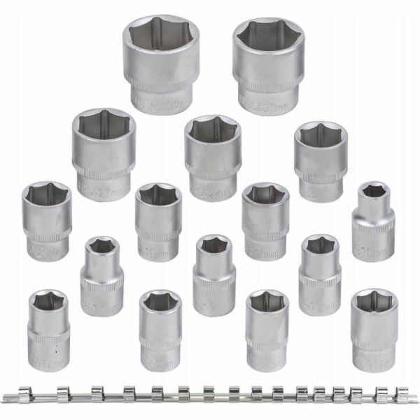 Rockforce Sada nástrčných klíčů 16dílná. 1/2 (6stranný) (...