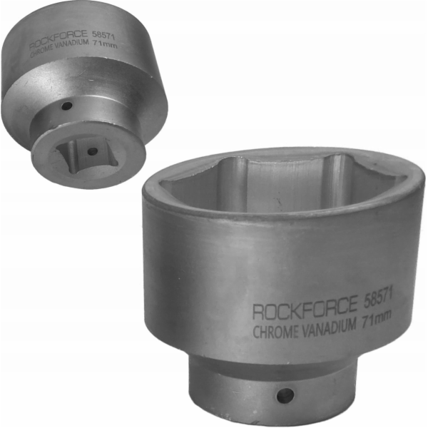 Rockforce Nástrčný klíč 71 mm, 1 6hranný