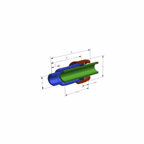 AGAflex Konektor typu AK GZ 1 a 1/4 - 10010004