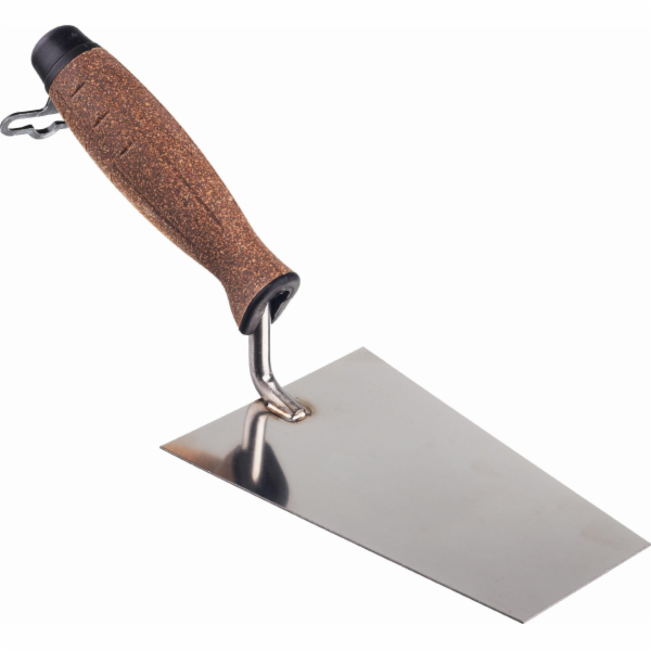 AWTools TRAPÉZOVÁ NEREZOVÁ HLADÍČKA 150mm KORKOVÁ RUKOJEŤ