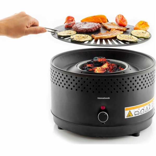 InnovaGoods Přenosný bezdýmný gril na dřevěné uhlí C