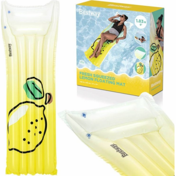 Nafukovací matrace Bestway Lemon, žlutá, 183 cm x 69 cm