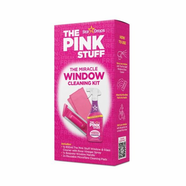 Sada na čištění oken The Pink Stuff 850ml
