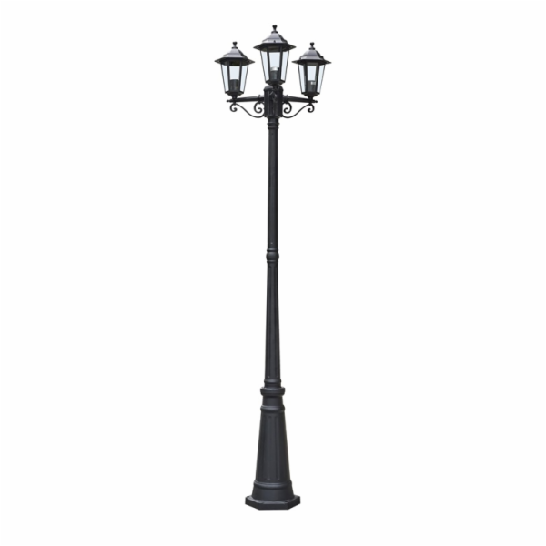 Lampa Arna, 15W, 3XE27, IP44, černá, 55 cm x 212 cm
