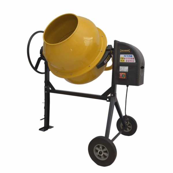Grunder HCM650, 800 W, 180 l Elektrická míchačka betonu 