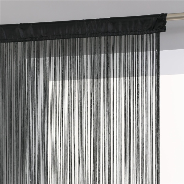 Záclona černá 90 x 200 cm