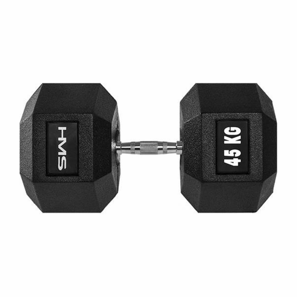 HMS Pogumovaná činka Hex Pro 1 x 45 kg