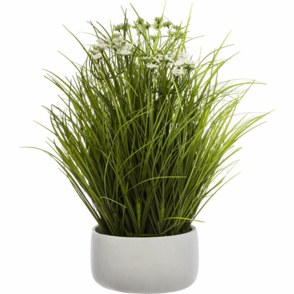Atmosphera Umělá kvetoucí tráva v květináči o průměru 46 cm