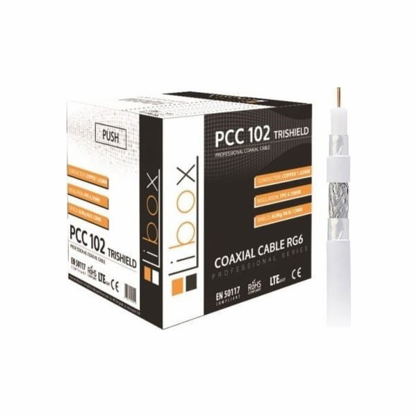 Libox Koaxiální kabel PCC 102 trishield 300m Libox