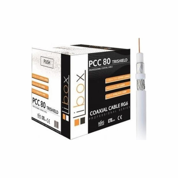 Libox Koaxiální kabel PCC 80 trishield 300m Libox