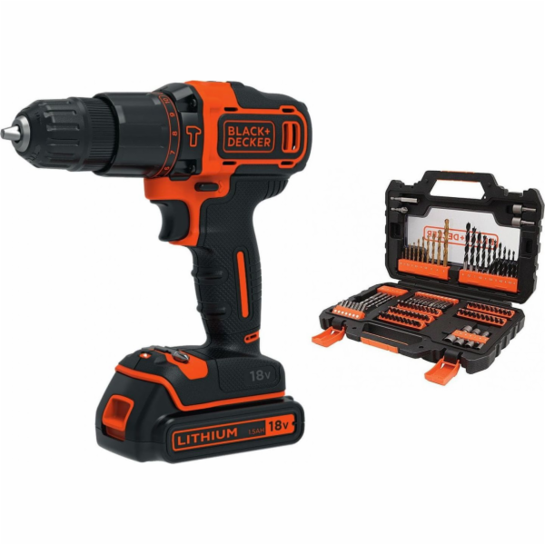 Black&Decker Akumulátorová vrtačka/šroubovák BDCHD18S1A 1...