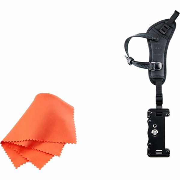 JJC Poutko na zápěstí / rukojeť HS-PRO1P černé se stojánk...