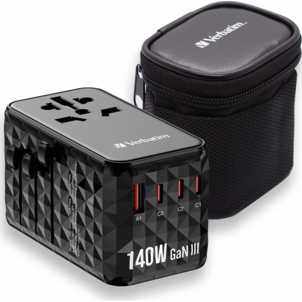 Verbatim USB adaptér Cestovní adaptér Verbatim EU/UK/US G...