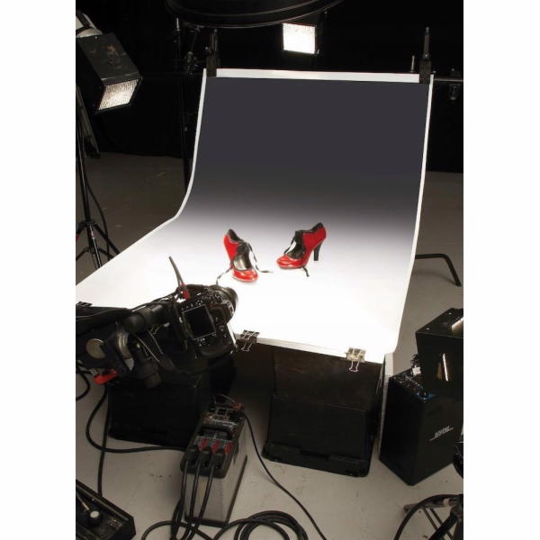 Colorama Stínované pozadí bílá/černá 110 x 170 cm