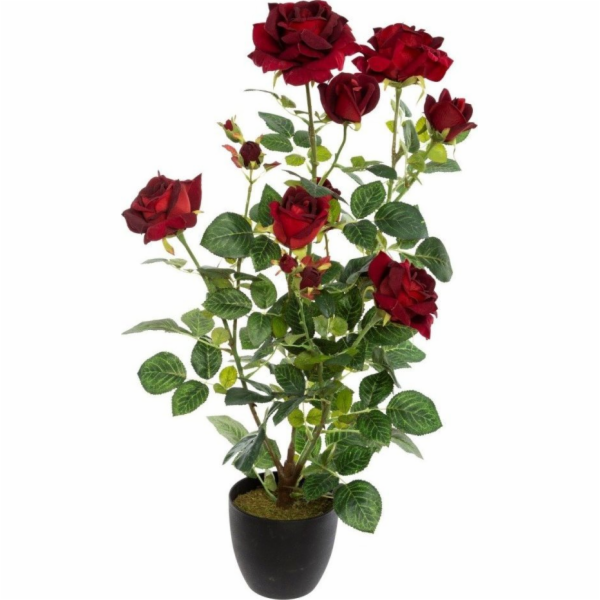 Atmosphera Umělá rostlina v květináči růžový keř, 74 cm, ...