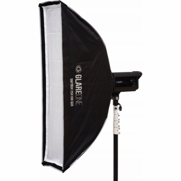 GlareOne Studiová lampa Softbox 25x100 PRO - sada s mřížkou