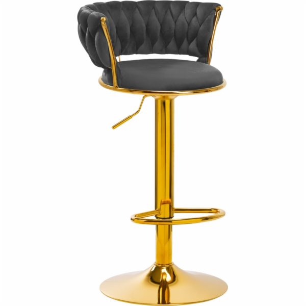 Activeshop Barová židle 4Rico QS-B313a sametově šedá