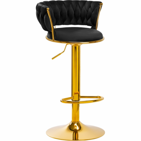 Activeshop Barová židle 4Rico QS-B313a sametově černá