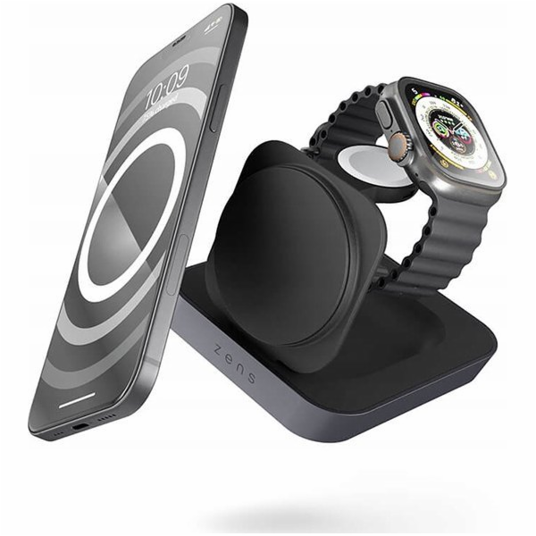 Zens Bezdrátová nabíječka 2v1, ZENS Nightstand Charger Pr...