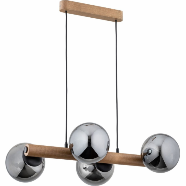 Alfac Alfa Aragon 63138 závěsná lampa 4x40W E14 dřevo/chrom