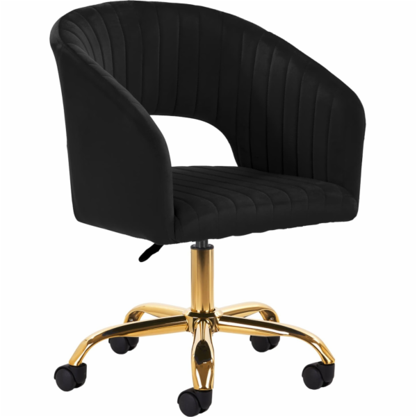 Activeshop Otočná židle 4Rico QS-OF212G sametově černá