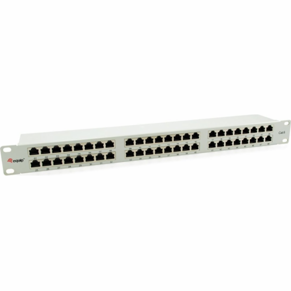 Equip Vybavte Patchpanel 48x RJ45 Cat6 19 FTP 1HE ISO/IEC...