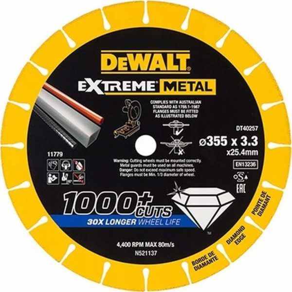 Dewalt Extreme Metal kotouč 355x25,4x3,3 mm