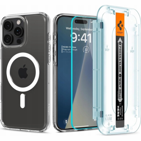 Spigen Pouzdro Ultra Hybrid MagSafe, bílé + ochranné sklo...