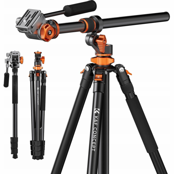 Kf stativ fotografický stativ monopod video 240 cm + flui...