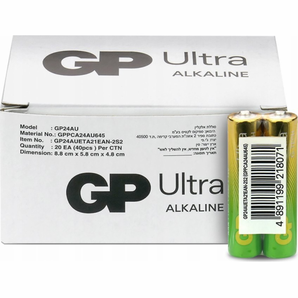 GP Battery Alkalické baterie LR03/AAA GP ULTRA 40 ks. (G-...