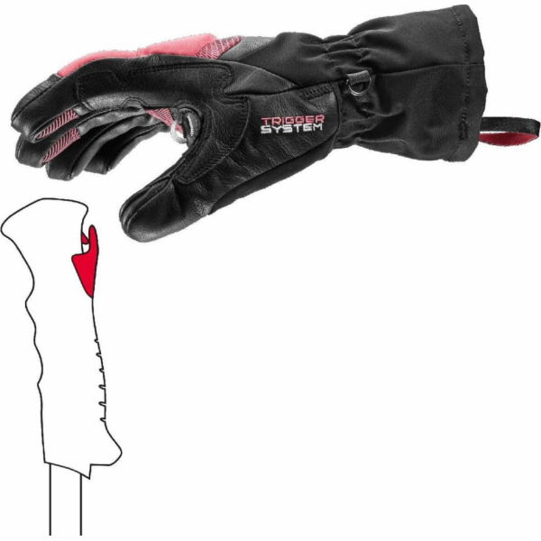Leki Rukavice Leki Griffin Base 3D Dámské růžové 8.0