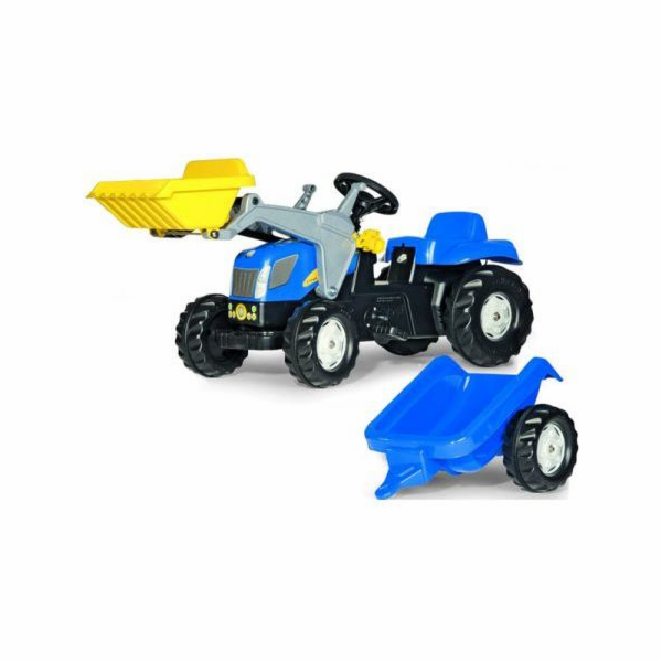 Rolly Toys Traktor New Holland s lžící a přívěsem (5023929)