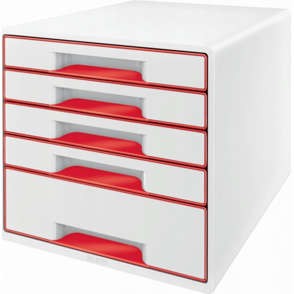 Leitz Leitz WOW 5-zásuvkový box růžový